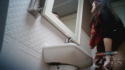 Paslėptos kameros įrašai moterų tualete (1)
